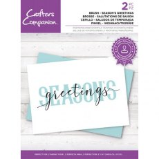 Crafters Companion Brush Lettering Stamp – Season's Greetings
