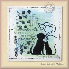 Nellies Choice Clearstamp - Silhouette Pets - Friends SIL093