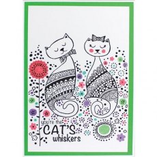 Woodware Stamps Mr and Mrs Cat