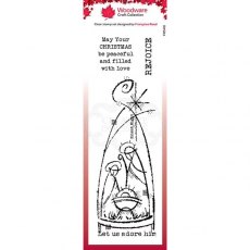 Woodware Clear Singles Rejoice 8 in x 2.6 in stamp