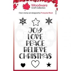 Woodware Clear Singles Word Tree 3.8 in x 2.6 in Stamp