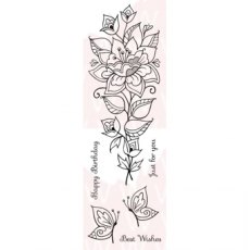 Woodware Stamps Persian Flower