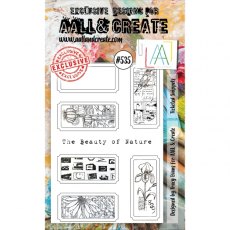 Aall & Create A6 Stamp #535 - Ticketed Snippets
