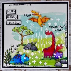 Aall & Create A6 Stamp #522 - Dinos