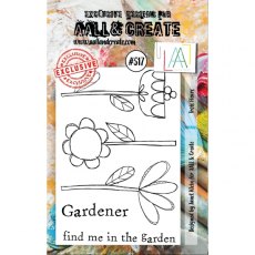 Aall & Create A7 Stamp #517 - Trois Fleurs