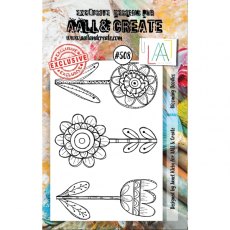 Aall & Create A7 Stamp #508 - Blooming Doodles