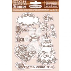 Stamperia Natural Rubber Stamp 14x18 cm - Sleeping Beauty Dreams Came True WTKCC202