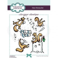Creative Expressions Designer Boutique Collection It’s Snowtime! A6 Clear Stamp Set