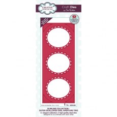 Creative Expressions Sue Wilson Slimline Outer Scalloped Oval Aperture Trio Craft Die
