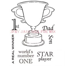 Woodware Clear Magic Stamps Winning Cup