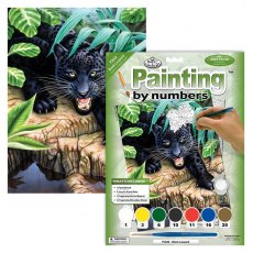 Royal & Langnickel Painting By Numbers Black Leopard A4 Art Kit