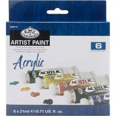 Royal & Langnickel 6 x 21ml Acrylic Paint Set ACR21-6