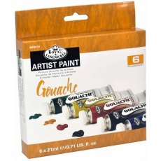 Royal & Langnickel 6 x 21ml Gouache Paint Set GOU21-6
