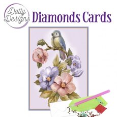 Dotty Designs Diamond Cards - Bird & Flower