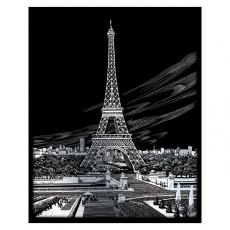 Royal & Langnickel Engraving Scratch Art Silver Foil Eiffel Tower SILF35-3T