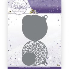 Precious Marieke - The Best Christmas Ever - Christmas Bauble Shape Card Die