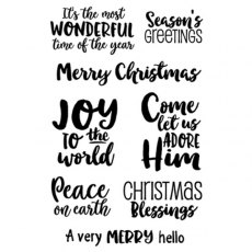Jane's Doodles Clear Stamp - Merry Christmas (JD031)