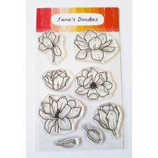 Jane's Doodles Clear Stamp - Magnolia (JD040)