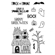 Jane's Doodles Clear Stamp - Haunted House (JD030)
