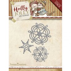 Yvonne Creations Holly Jolly Snowflake and Star