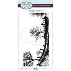 Creative Expressions Designer Boutique Collection Snow Days DL Pre Cut Rubber Stamp
