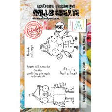 Aall & Create A7 Stamp #503 - Tin Man & Monkey