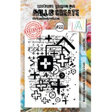 Aall & Create A7 Stamp #553 - Scripted Plus
