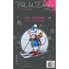 Pink Ink Designs A7 Ski Mouse Clear Stamps Set