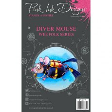 Pink Ink Designs A7 Diver Mouse Clear Stamps Set