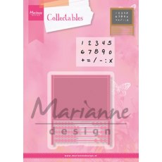 Marianne Design Collectables Cutting Dies & Clear Stamps - Abacus COL1374