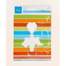 Marianne Design Craftables Cutting Dies & Clear Stamps - Flower Basket & Tag CR1209