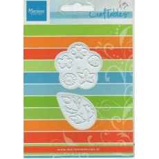 Marianne Design Craftables Cutting Dies & Clear Stamps - Flowers CR1210