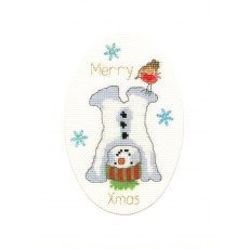Bothy Threads Frosty Fun Christmas Card Counted Cross Stitch Kit XMAS37