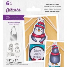 Gemini - Stamp & Die - Warm Winter Wishes (Snowman)