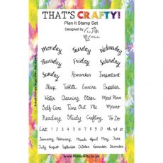 That's Crafty! Clear Stamp Set - Plan It TC005