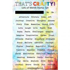 That's Crafty! Clear Stamp Set - Lots of Words TC008