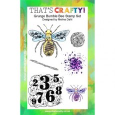 That's Crafty! Clear Stamp Set - Grunge Bumble Bee TC014