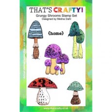 That's Crafty! Clear Stamp Set - Grungy Shrooms TC020