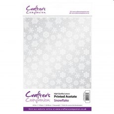 Crafter's Companion Printed Acetate - Snowflake