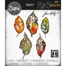 Sizzix Thinlits Die Set 5PK - Leaf Fragments 665559
