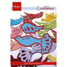 Marianne Designs Creatables Cutting Dies & Clear Stamps - Decorative Doves LR0149