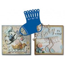 Marianne Designs Creatables Cutting Dies & Clear Stamps - Baby Sock LR0216