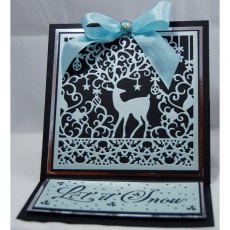 Crafter's Companion Die'sire Christmas 5x5 Create-a-Card Enchanted Reindeer Die
