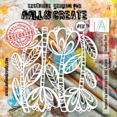 Aall & Create 6'x6' Stencil #130 - Quattro Fiori