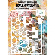 Aall & Create A4 Stencil #135 - Bricks & Bubbles