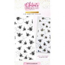 Chloes Creative Cards Busy Bee Background DL Photopolymer Stamp