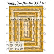 Crea-Nest-Lies XXL Dies No. 122, Rectangles with Small Squares CLNestXXL122