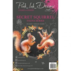 Pink Ink Designs Secret Squirrel A5 Clear Stamp