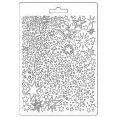 Stamperia Soft Mould A5 size Christmas Patchwork Stars