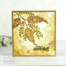 Woodware Clear Singles Bubble Bloom Millie 4 in x 6 in Stamp